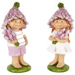 Dekoratief | Lavendelkindje staand, lila, resina, 7x5x15cm, set van 2 stuks | A250418 Dekoratief | Lavendelkindje staand, lila, resina, 7x5x15cm, set van 2 stuks | A250418