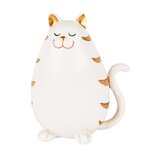 Dekoratief | Poes 'Christine', wit/goud, resina, 9x7x12cm | A250430 Dekoratief | Poes 'Christine', wit/goud, resina, 9x7x12cm | A250430