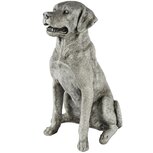 Dekoratief | Hond zittend, grijs, magnesium, 30x21x39cm | A250446 Dekoratief | Hond zittend, grijs, magnesium, 30x21x39cm | A250446