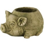 Dekoratief | Bloempot varken, grijs, cement, 22x16x11cm | A250453 Dekoratief | Bloempot varken, grijs, cement, 22x16x11cm | A250453