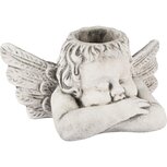 Dekoratief | Bloempot engel, grijs, cement, 30x17x15cm | A250471 Dekoratief | Bloempot engel, grijs, cement, 30x17x15cm | A250471