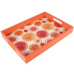 Dekoratief | Dienblad m/citrusvruchten, oranje/wit, hout, 35x25x4cm | A250484 Dekoratief | Dienblad m/citrusvruchten, oranje/wit, hout, 35x25x4cm | A250484