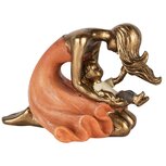 Dekoratief | Moeder m/baby, brons/roze, resina, 12x8x8cm | A250501 Dekoratief | Moeder m/baby, brons/roze, resina, 12x8x8cm | A250501