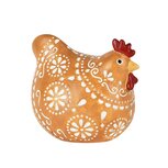 Dekoratief | Kip broedend, bruin/wit, resina, 11x8x10cm | A250586 Dekoratief | Kip broedend, bruin/wit, resina, 11x8x10cm | A250586