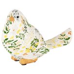Dekoratief | Vogel 'Twig Colours', wit/groen/geel, resina, 15x8x11cm | A250596 Dekoratief | Vogel 'Twig Colours', wit/groen/geel, resina, 15x8x11cm | A250596