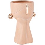 Dekoratief | Bloempot ethnisch gezicht, roze, TC, 15x11x19cm | A250725 Dekoratief | Bloempot ethnisch gezicht, roze, TC, 15x11x19cm | A250725