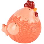 Dekoratief | Kip broedend, oranje, TC, 16x14x17cm | A250728 Dekoratief | Kip broedend, oranje, TC, 16x14x17cm | A250728