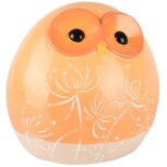 Dekoratief | Uil 'Ben', geel/oranje, TC, 16x12x15cm | A250733 Dekoratief | Uil 'Ben', geel/oranje, TC, 16x12x15cm | A250733