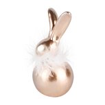 Dekoratief | Bunny m/fluffykraag, goud, TC, 8x7x15cm | A250737 Dekoratief | Bunny m/fluffykraag, goud, TC, 8x7x15cm | A250737