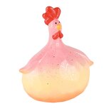 Dekoratief | Kip broedend 'Cleo', geel/oranje, TC, 13x9x16cm | A250744 Dekoratief | Kip broedend 'Cleo', geel/oranje, TC, 13x9x16cm | A250744