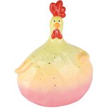 Dekoratief | Kip broedend 'Cleo', geel/oranje, TC, 16x11x20cm | A250745 Dekoratief | Kip broedend 'Cleo', geel/oranje, TC, 16x11x20cm | A250745