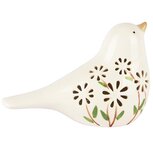 Dekoratief | Vogel, wit, porselein, LED, 16x7x10cm | A250747 Dekoratief | Vogel, wit, porselein, LED, 16x7x10cm | A250747