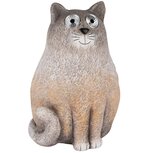 Dekoratief | Deco poes, grijs, magnesium, LED, 22x20x31cm | A250764 Dekoratief | Deco poes, grijs, magnesium, LED, 22x20x31cm | A250764