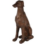 Dekoratief | Deco hond zittend, roest, magnesium, 32x29x51cm | A250766 Dekoratief | Deco hond zittend, roest, magnesium, 32x29x51cm | A250766