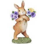 Dekoratief | Bunny staand m/viooltjes, resina, 12x7x23cm | A250814 Dekoratief | Bunny staand m/viooltjes, resina, 12x7x23cm | A250814