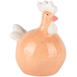 Dekoratief | Kip zittend, peach, keramiek, 12x10x15cm | A250900 Dekoratief | Kip zittend, peach, keramiek, 12x10x15cm | A250900