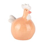 Dekoratief | Kip zittend, peach, keramiek, 10x9x12cm | A250901 Dekoratief | Kip zittend, peach, keramiek, 10x9x12cm | A250901