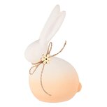Dekoratief | Bunny zittend, wit/peach, keramiek, 9x8x16cm | A250929 Dekoratief | Bunny zittend, wit/peach, keramiek, 9x8x16cm | A250929
