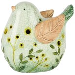 Dekoratief | Vogel m/gaatjes, groen, LED, keramiek, 13x9x13cm | A250952 Dekoratief | Vogel m/gaatjes, groen, LED, keramiek, 13x9x13cm | A250952