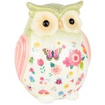 Dekoratief | Uil 'Flower Power', keramiek, 16x14x21cm | A250959 Dekoratief | Uil 'Flower Power', keramiek, 16x14x21cm | A250959