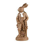 Clayre & Eef | Decoratie Konijn Bruin Wit 15x9x40 cm | 6PR5201 Clayre & Eef | Decoratie Konijn Bruin Wit 15x9x40 cm | 6PR5201