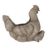 Clayre & Eef | Bloempot Binnen Kip Grijs 46x30x38 cm | 6PR5447 Clayre & Eef | Bloempot Binnen Kip Grijs 46x30x38 cm | 6PR5447