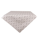 Clayre & Eef | Vierkant Tafelkleed Beige Grijs 100x100 cm | BNS01 Clayre & Eef | Vierkant Tafelkleed Beige Grijs 100x100 cm | BNS01