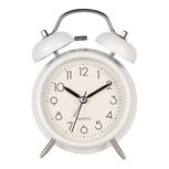 Clayre & Eef | Wekker Analoog Wit 9x5x13 cm / 1xAA | 6AC0032W Clayre & Eef | Wekker Analoog Wit 9x5x13 cm / 1xAA | 6AC0032W