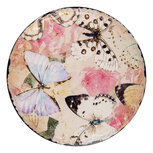Clayre & Eef | Pannenonderzetter Beige Roze ø 16x1 cm | 6CE2054 Clayre & Eef | Pannenonderzetter Beige Roze ø 16x1 cm | 6CE2054