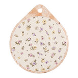 Clayre & Eef | Pannenonderzetter Beige Oranje 20x23x1 cm | 6CE2060 Clayre & Eef | Pannenonderzetter Beige Oranje 20x23x1 cm | 6CE2060