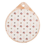 Clayre & Eef | Pannenonderzetter Beige Oranje 20x23x1 cm | 6CE2062 Clayre & Eef | Pannenonderzetter Beige Oranje 20x23x1 cm | 6CE2062