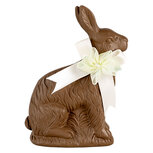 Clayre & Eef | Decoratie Konijn Bruin Wit 9x4x13 cm | 6PR5202 Clayre & Eef | Decoratie Konijn Bruin Wit 9x4x13 cm | 6PR5202