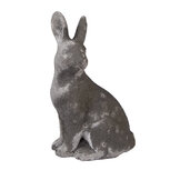 Clayre & Eef | Decoratie Beeld Konijn Grijs 14x10x23 cm | 6TE0565 Clayre & Eef | Decoratie Beeld Konijn Grijs 14x10x23 cm | 6TE0565