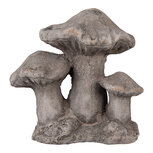 Clayre & Eef | Decoratie Paddenstoelen Grijs 16x12x15 cm | 6TE0569 Clayre & Eef | Decoratie Paddenstoelen Grijs 16x12x15 cm | 6TE0569