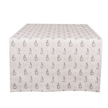 Clayre & Eef | Tafelloper Beige Grijs 50x140 cm | BNS64