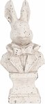Clayre & Eef | Decoratie Beeld Konijn Beige 11x8x24 cm | 6TE0562 Clayre & Eef | Decoratie Beeld Konijn Beige 11x8x24 cm | 6TE0562
