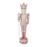 Clayre & Eef | Decoratie Konijn Wit Roze 29x25x100 cm | 5PR0146 Clayre & Eef | Decoratie Konijn Wit Roze 29x25x100 cm | 5PR0146