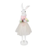 Clayre & Eef | Decoratie Konijn Wit Roze 20x17x76 cm | 5PR0151 Clayre & Eef | Decoratie Konijn Wit Roze 20x17x76 cm | 5PR0151