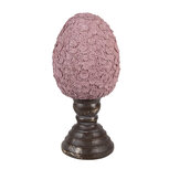 Clayre & Eef | Decoratie Beeld Ei Roze Bruin ø 13x28 cm | 6PR5154 Clayre & Eef | Decoratie Beeld Ei Roze Bruin ø 13x28 cm | 6PR5154