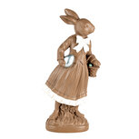 Clayre & Eef | Decoratie Konijn Bruin Wit 18x9x39 cm | 6PR5200 Clayre & Eef | Decoratie Konijn Bruin Wit 18x9x39 cm | 6PR5200