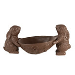 Clayre & Eef | Decoratie Beeld Konijnen met ei Bruin 34x15x15 cm | 6PR5207 Clayre & Eef | Decoratie Beeld Konijnen met ei Bruin 34x15x15 cm | 6PR5207