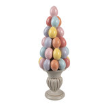 Clayre & Eef | Decoratie Taart Grijs Roze ø 14x40 cm | 6PR5213 Clayre & Eef | Decoratie Taart Grijs Roze ø 14x40 cm | 6PR5213