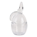Clayre & Eef | Voorraadpot Deksel Transparant 9x8x17 cm | 6GL4924 Clayre & Eef | Voorraadpot Deksel Transparant 9x8x17 cm | 6GL4924
