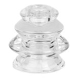 Clayre & Eef | Kandelaar Transparant ø 8x7 cm | 6GL4932