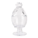 Clayre & Eef | Voorraadpot Deksel Transparant ø 10x22 cm | 6GL4989 Clayre & Eef | Voorraadpot Deksel Transparant ø 10x22 cm | 6GL4989
