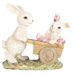 Clayre & Eef | Decoratie Beeld Konijn Beige Bruin 14x7x12 cm | 6PR5459 Clayre & Eef | Decoratie Beeld Konijn Beige Bruin 14x7x12 cm | 6PR5459