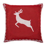 Clayre & Eef | Kussenhoes Rood Wit 44x44 cm | KT021.383 Clayre & Eef | Kussenhoes Rood Wit 44x44 cm | KT021.383