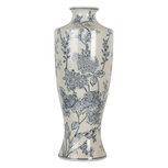 Clayre & Eef | Vaas Wit Blauw ø 16x42 cm | 6CE2080 Clayre & Eef | Vaas Wit Blauw ø 16x42 cm | 6CE2080