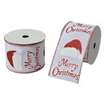 Clayre & Eef | Lint Wit Rood 6.3 cm x 5 m | LI0134