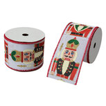 Clayre & Eef | Lint Wit Rood 6.3 cm x 5 m | LI0135